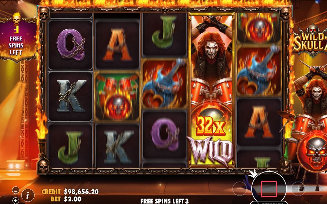 Expanded Wild after moving one reel left in Free Spins