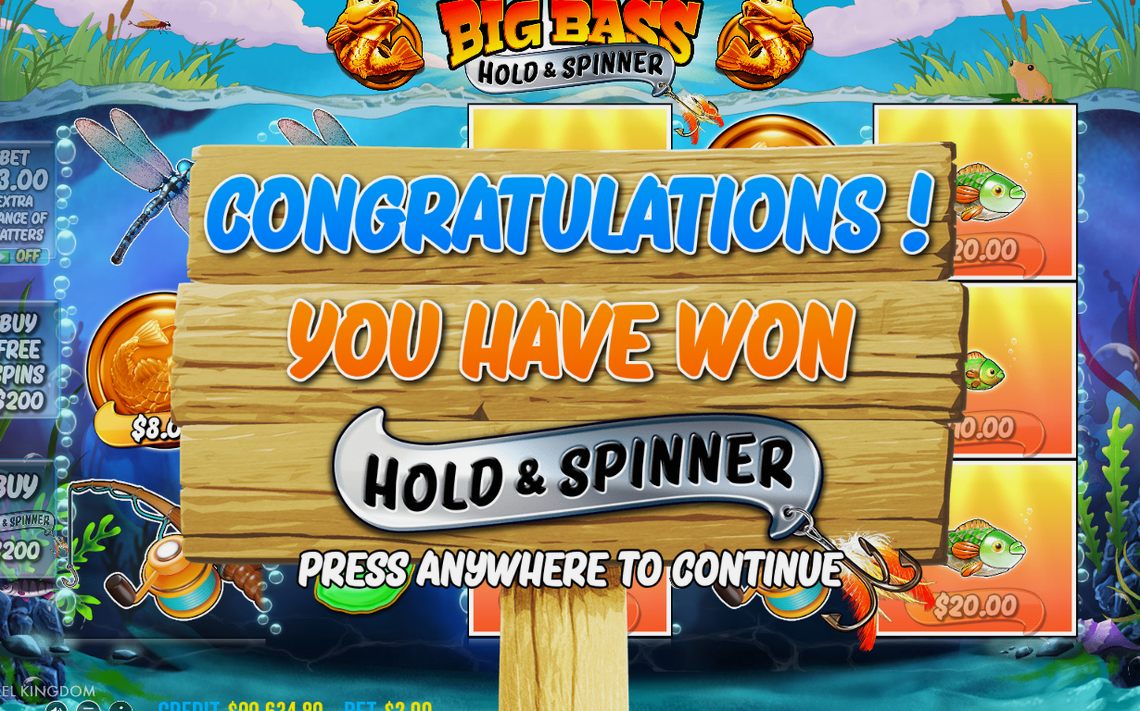 Hold & Spinner respins and running total